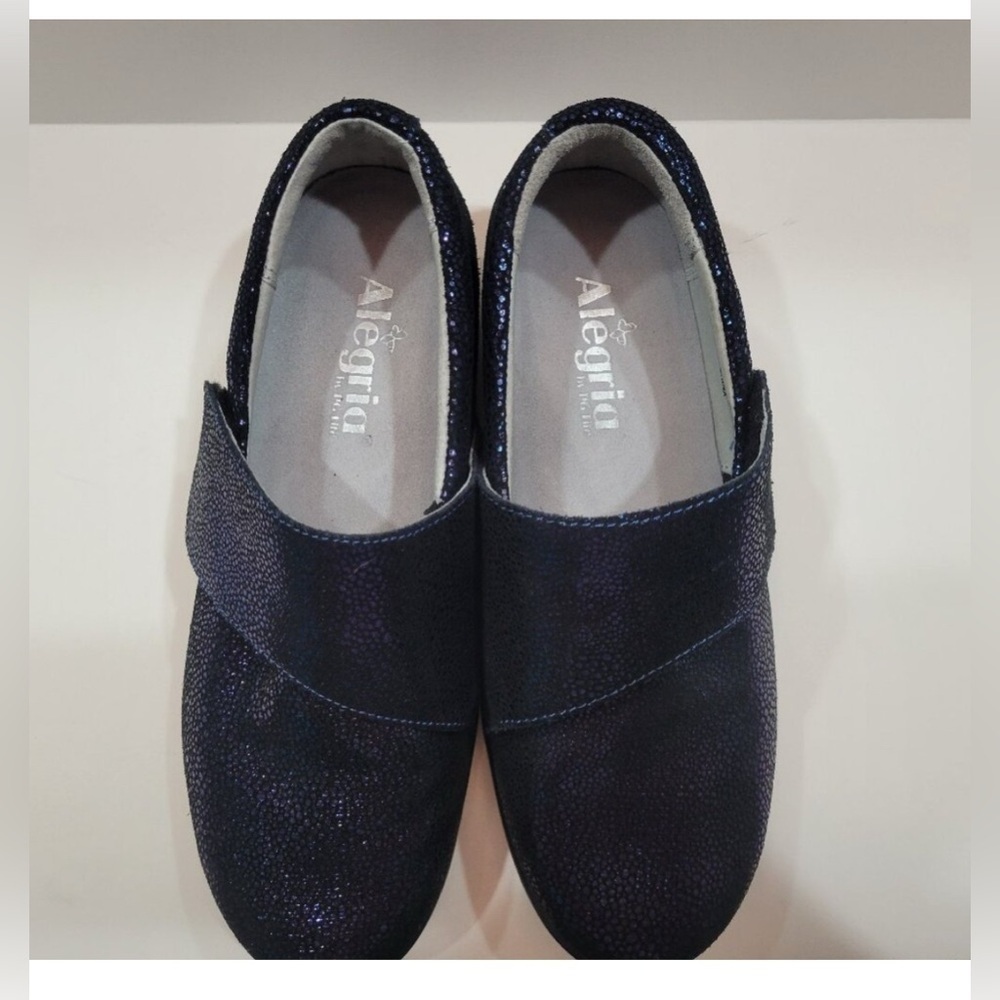 Alegria Blue Sparkle LITE Clog LAU 302 size 9